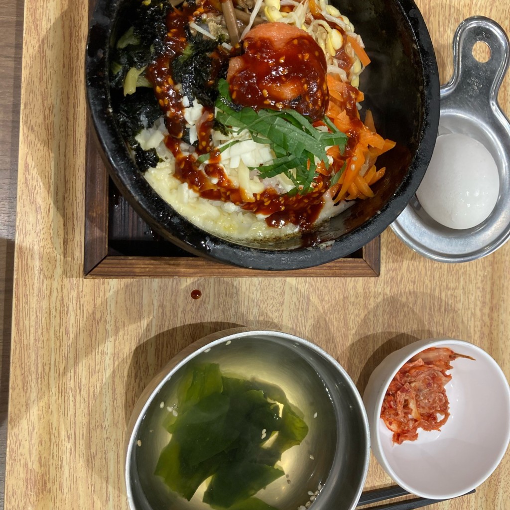 ユーザーが投稿した単品.明太ビビンバの写真 - 実際訪問したユーザーが直接撮影して投稿した緒川韓国料理Kα イオンモール東浦店の写真