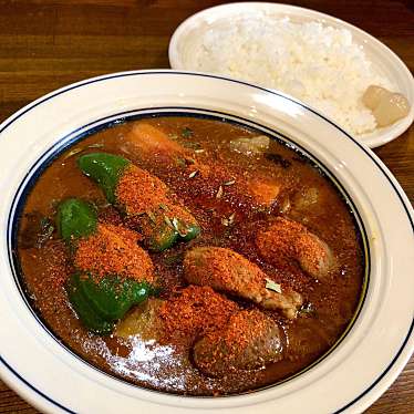 咖喱と麺と酒のアテat札幌Aoさんが投稿した中の島一条スープカレーのお店アジャンタインドカリ店中の島の写真