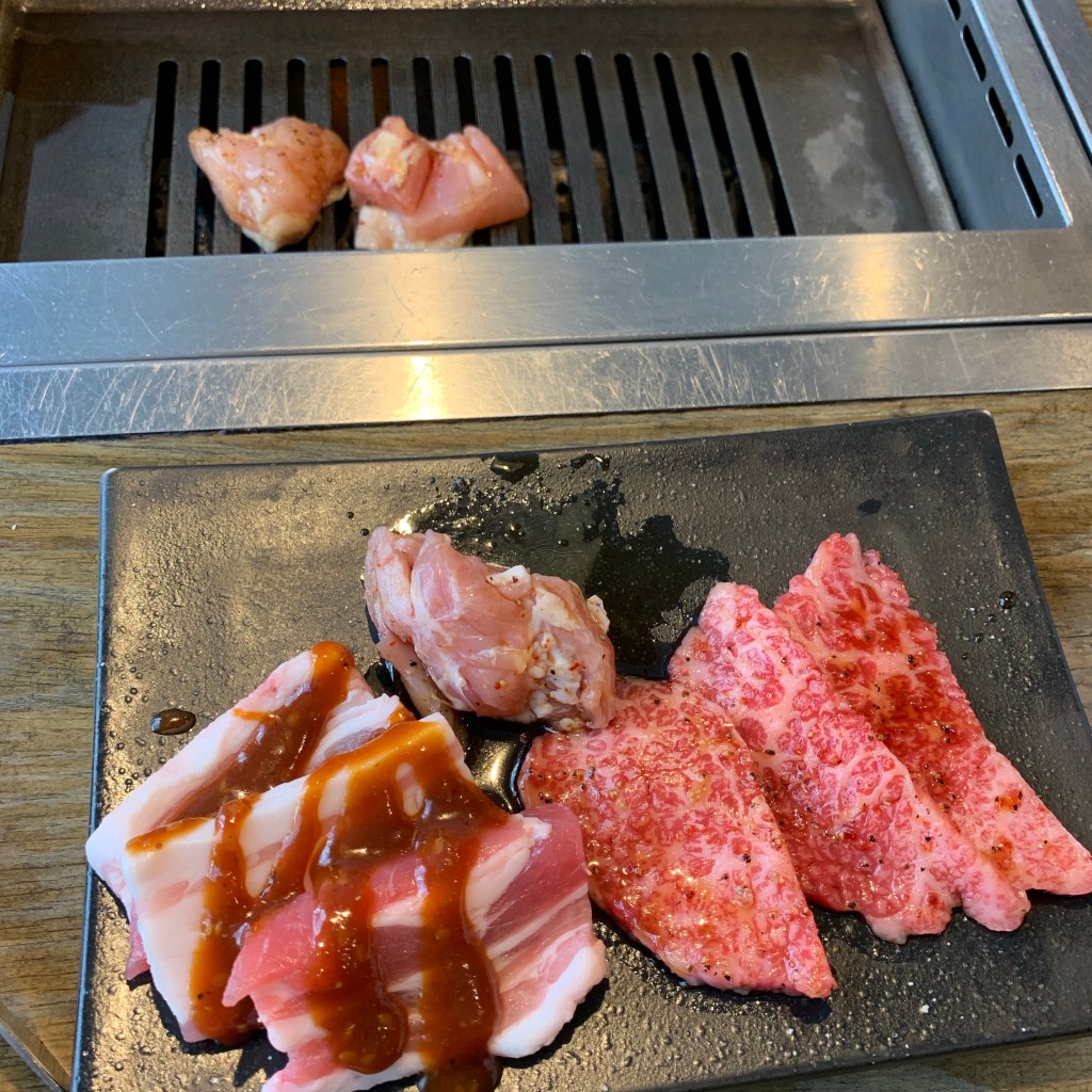 ユーザーが投稿したBBQ焼肉セットの写真 - 実際訪問したユーザーが直接撮影して投稿した小杉町焼肉USHIHACHI 武蔵小杉の写真