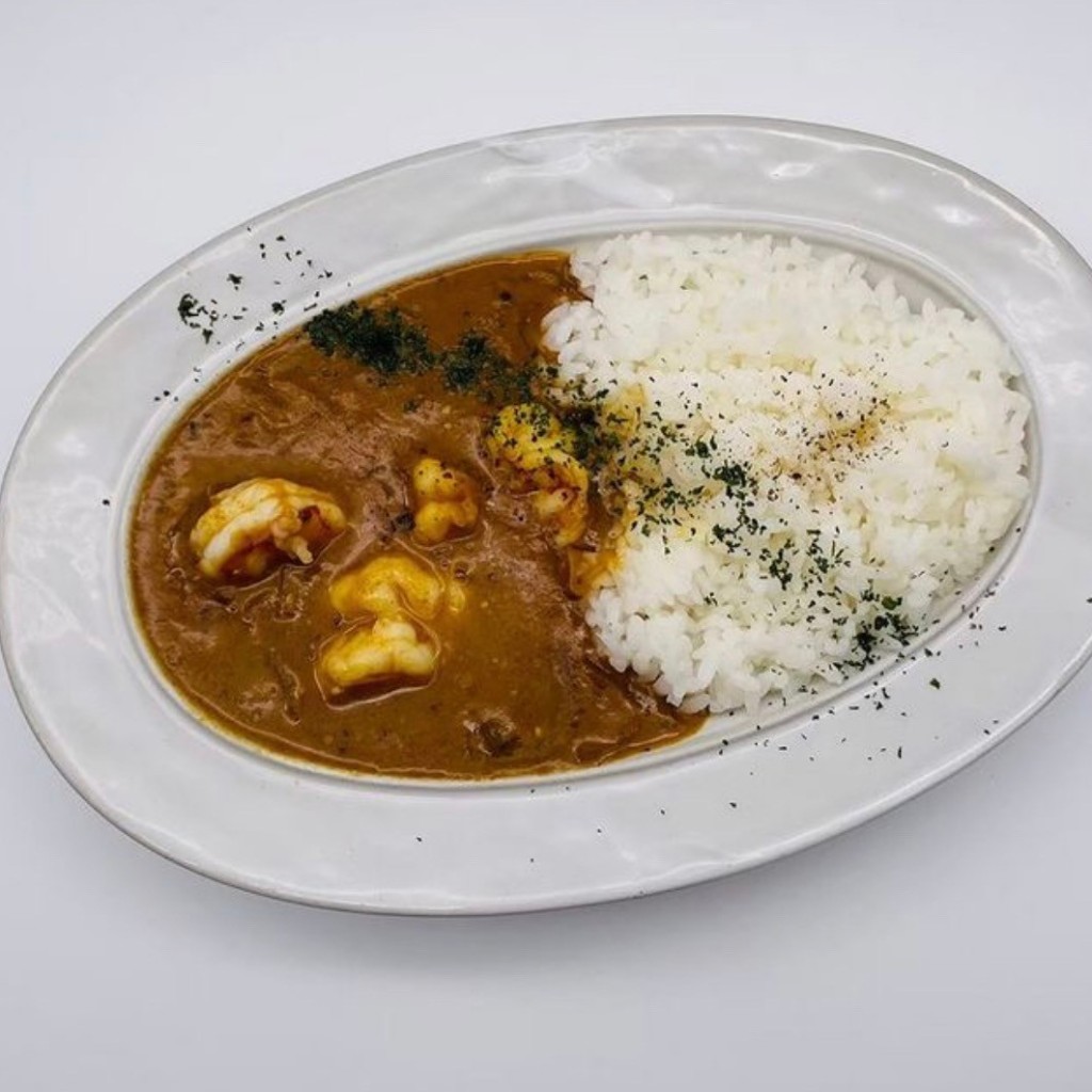 ユーザーが投稿したエビカレーの写真 - 実際訪問したユーザーが直接撮影して投稿した大須カフェ+3k.CAFEの写真