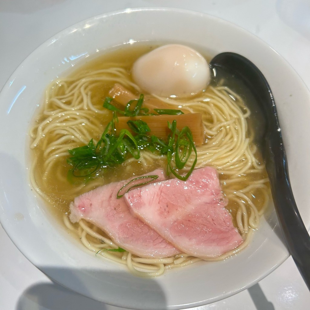 ユーザーが投稿した塩ラーメンの写真 - 実際訪問したユーザーが直接撮影して投稿した柴崎町ラーメン専門店麺笑 立川店の写真