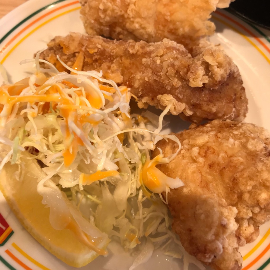 ユーザーが投稿したS鶏の唐揚げの写真 - 実際訪問したユーザーが直接撮影して投稿した八幡東町餃子餃子の王将 長浜店の写真