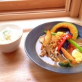 上川発 北海道スープカレー - 実際訪問したユーザーが直接撮影して投稿した菊水カフェガーデンカフェの写真のメニュー情報