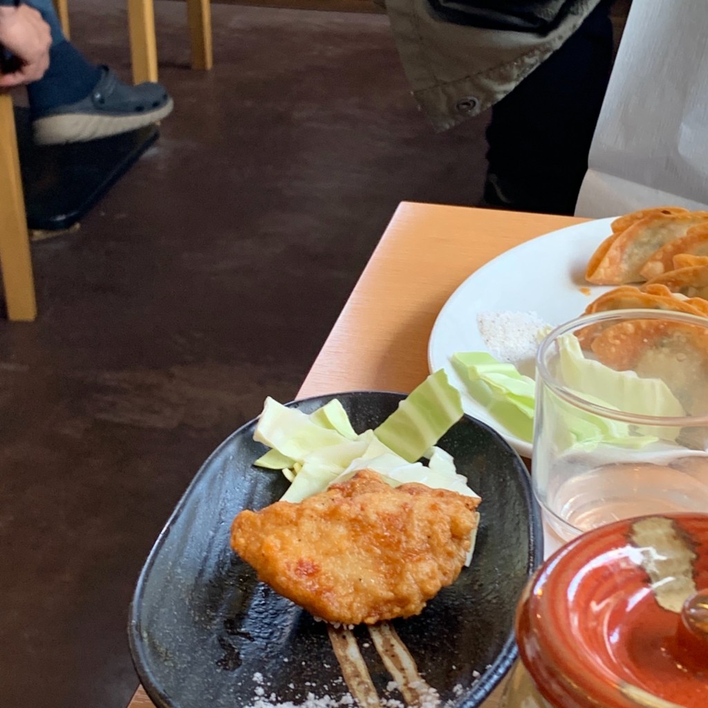 ユーザーが投稿した唐揚げSの写真 - 実際訪問したユーザーが直接撮影して投稿した松ヶ島町ラーメン専門店麺屋 ばんびの写真