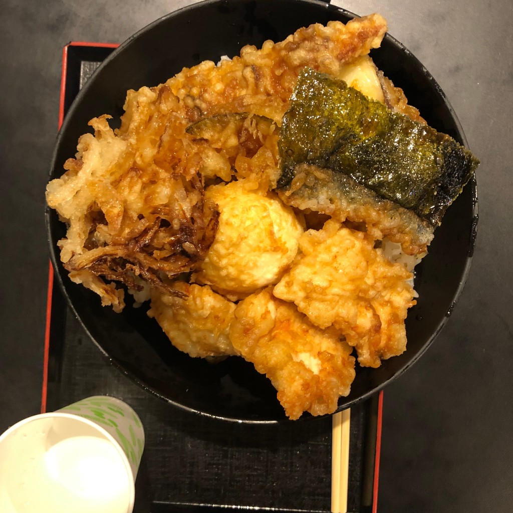 ユーザーが投稿したとり玉天丼の写真 - 実際訪問したユーザーが直接撮影して投稿した久世高田町天丼揚げ天まる イオンモール京都桂川店の写真