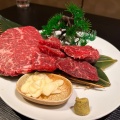 本日のステーキ盛り - 実際訪問したユーザーが直接撮影して投稿した菊谷町焼肉牛倭心伝 苦楽園店の写真のメニュー情報