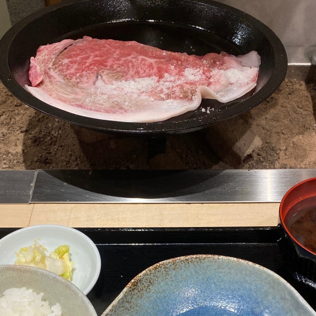 ユーザーが投稿したすき焼きセットの写真 - 実際訪問したユーザーが直接撮影して投稿した片瀬海岸すき焼きすき焼き ちかよの写真