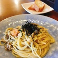 パスタ - 実際訪問したユーザーが直接撮影して投稿した芝町カフェリビング カフェ ヨッコの写真のメニュー情報