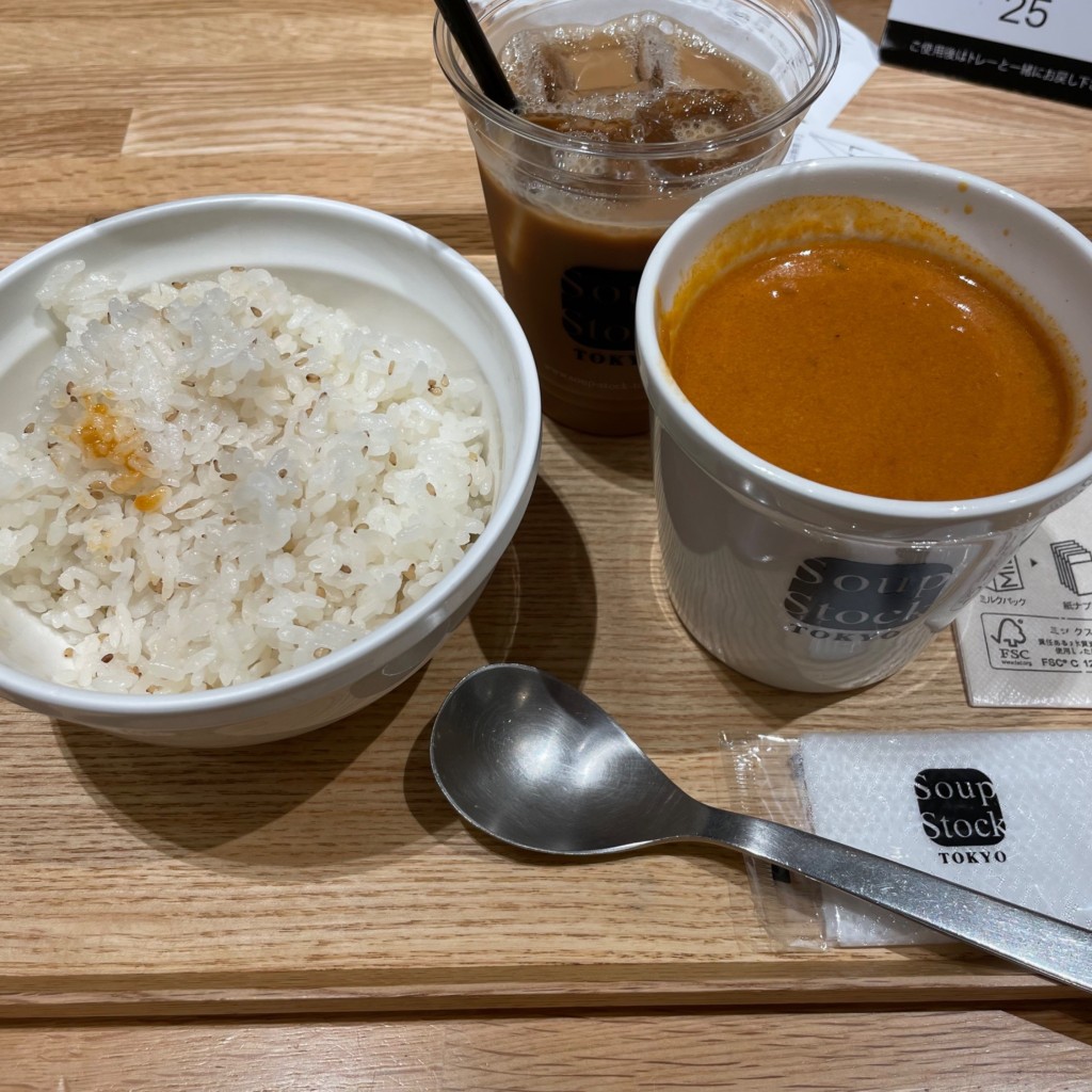 ユーザーが投稿したオマールエビのビスクの写真 - 実際訪問したユーザーが直接撮影して投稿した堀川町洋食スープストックトーキョー ラゾーナ川崎店の写真