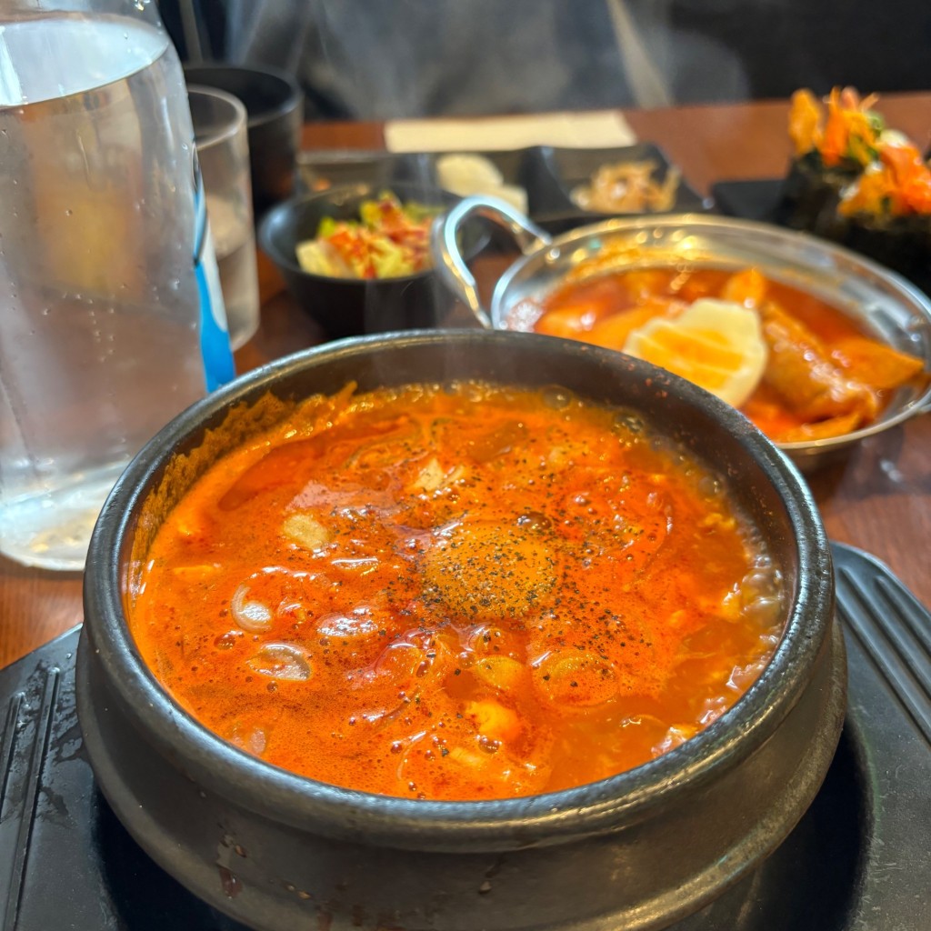 ユーザーが投稿した純豆腐定食の写真 - 実際訪問したユーザーが直接撮影して投稿した三田韓国料理34ポチャ KOREAN CHICKEN & FOODの写真