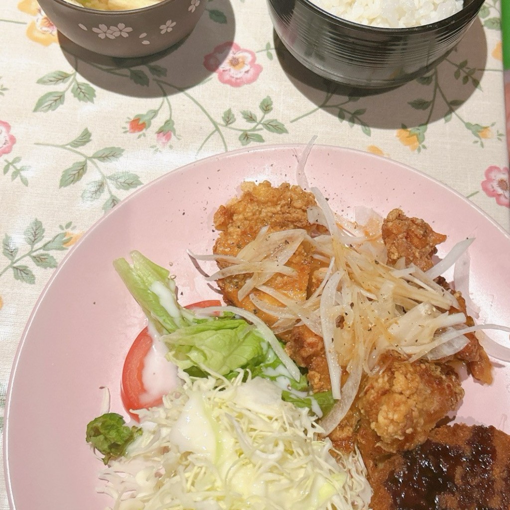 ユーザーが投稿した日替わり定食の写真 - 実際訪問したユーザーが直接撮影して投稿した野里町洋食キッチン ハリネズミ 大和田店の写真