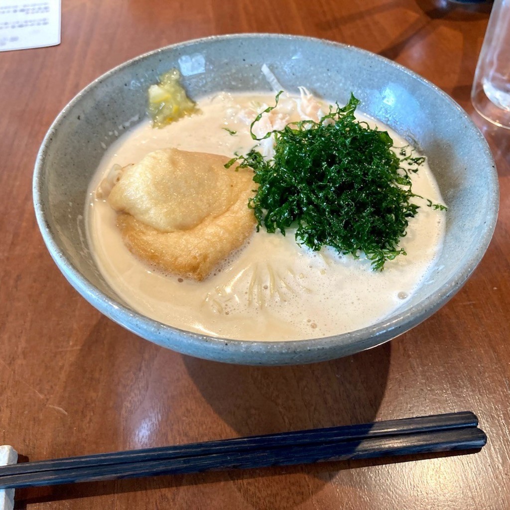 ユーザーが投稿した鶏白湯ラーメンの写真 - 実際訪問したユーザーが直接撮影して投稿した加納町居酒屋島おでん MIKEの写真