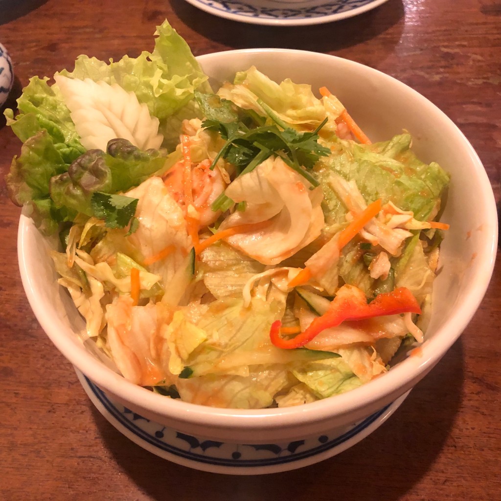ユーザーが投稿したシーフードサラダの写真 - 実際訪問したユーザーが直接撮影して投稿した歌舞伎町タイ料理タイ国料理 バンタイの写真