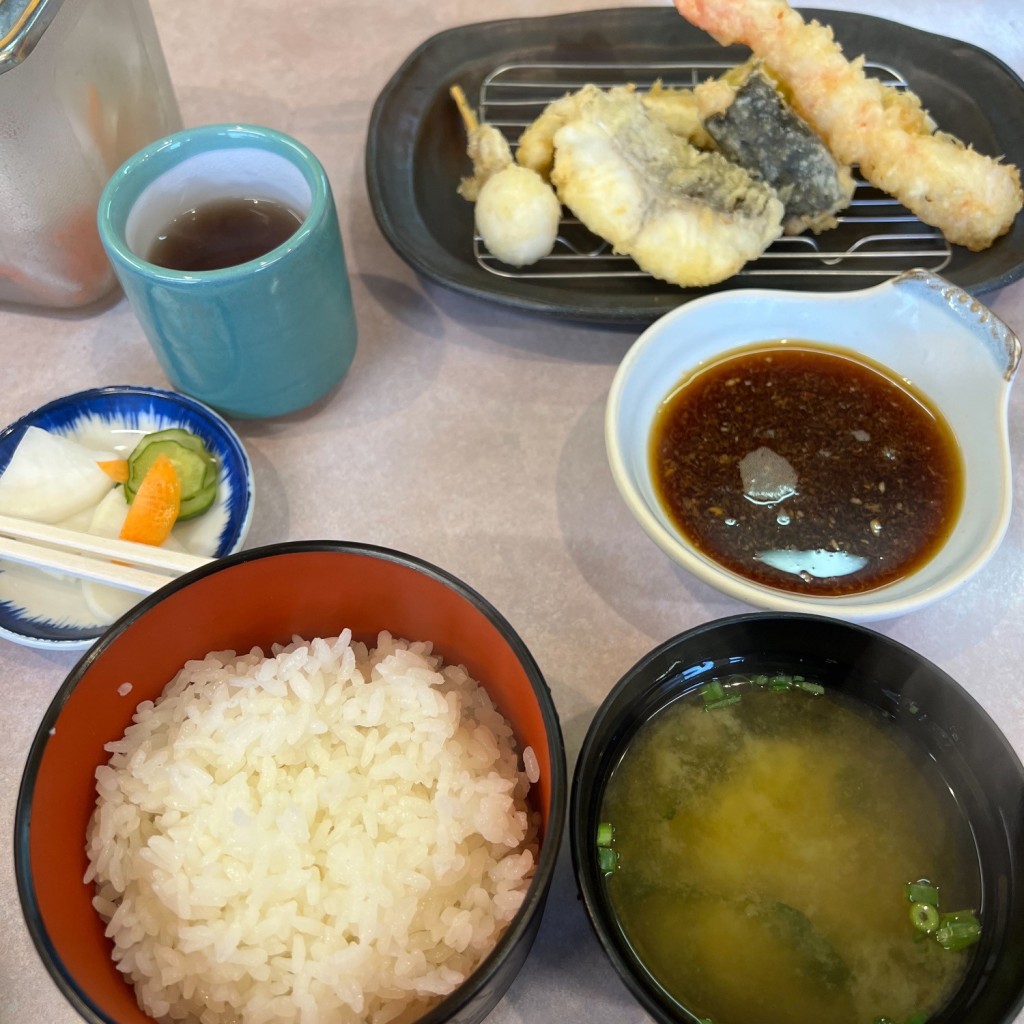 ユーザーが投稿したはまや定食の写真 - 実際訪問したユーザーが直接撮影して投稿した力丸町天ぷら天ぷら定食はまや 本城店の写真