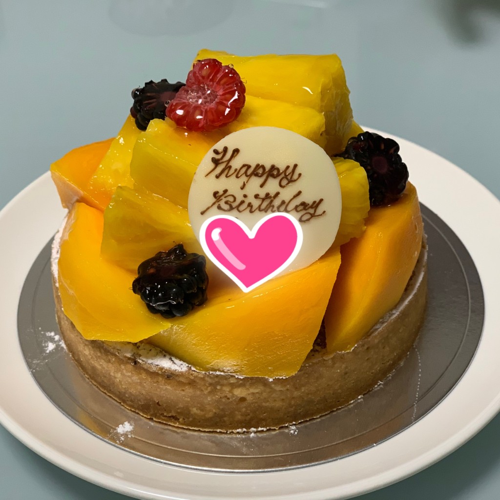 ユーザーが投稿したバースデーケーキの写真 - 実際訪問したユーザーが直接撮影して投稿した広坂ケーキPATISSERIE OFUKUの写真