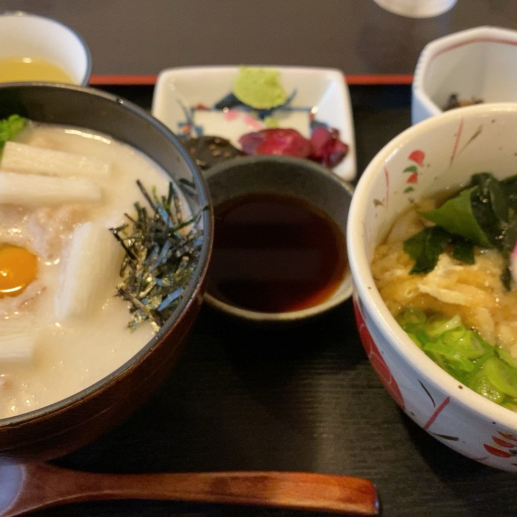 ユーザーが投稿した麦とろ丼定食の写真 - 実際訪問したユーザーが直接撮影して投稿した下加茂うどんもへいじの写真