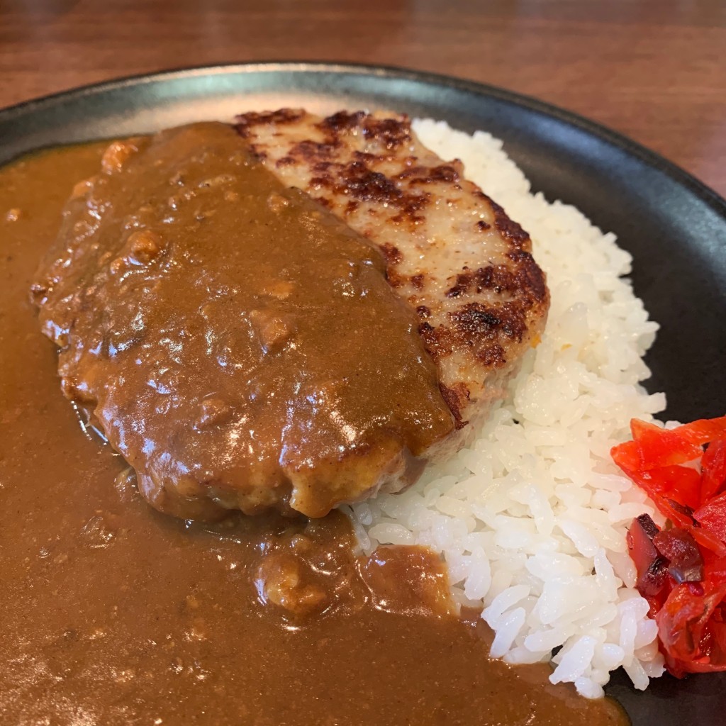 ユーザーが投稿したハンバーグカレーの写真 - 実際訪問したユーザーが直接撮影して投稿した市名坂ハンバーグハンバーグ&カレー専門店 919の写真