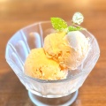 アイスクリーム 自家製バニラアイス - 実際訪問したユーザーが直接撮影して投稿した花川戸ダイニングバーcacomの写真のメニュー情報