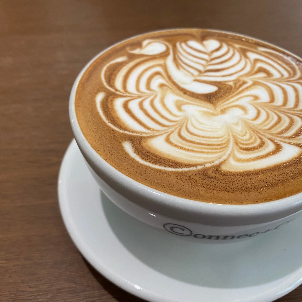 ユーザーが投稿したカフェラテの写真 - 実際訪問したユーザーが直接撮影して投稿した天神カフェconnectcoffeeの写真