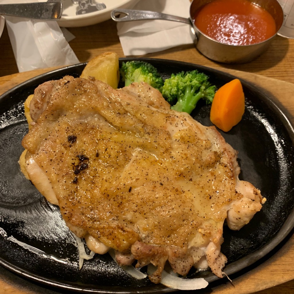 ユーザーが投稿したチキングリルステーキの写真 - 実際訪問したユーザーが直接撮影して投稿した西久保ステーキステーキのどん茅ヶ崎店の写真