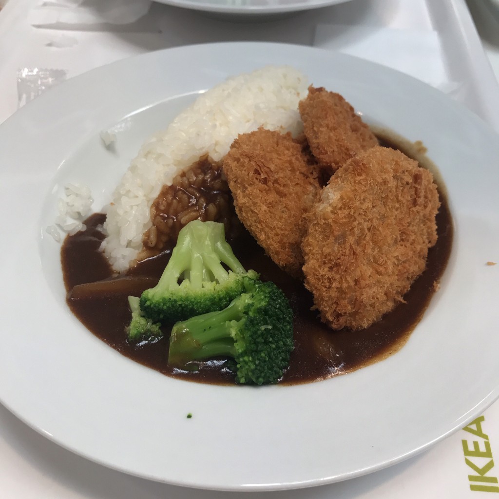 ユーザーが投稿したカツカレーの写真 - 実際訪問したユーザーが直接撮影して投稿した中央駅前その他飲食店イケアレストラン 福岡新宮の写真