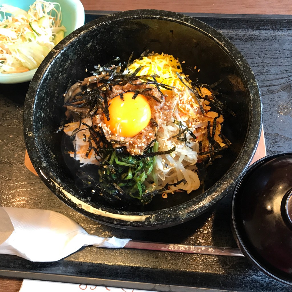 ユーザーが投稿した石焼ビビンバの写真 - 実際訪問したユーザーが直接撮影して投稿した東長浜町和食 / 日本料理くいどころ里味 柏崎店の写真