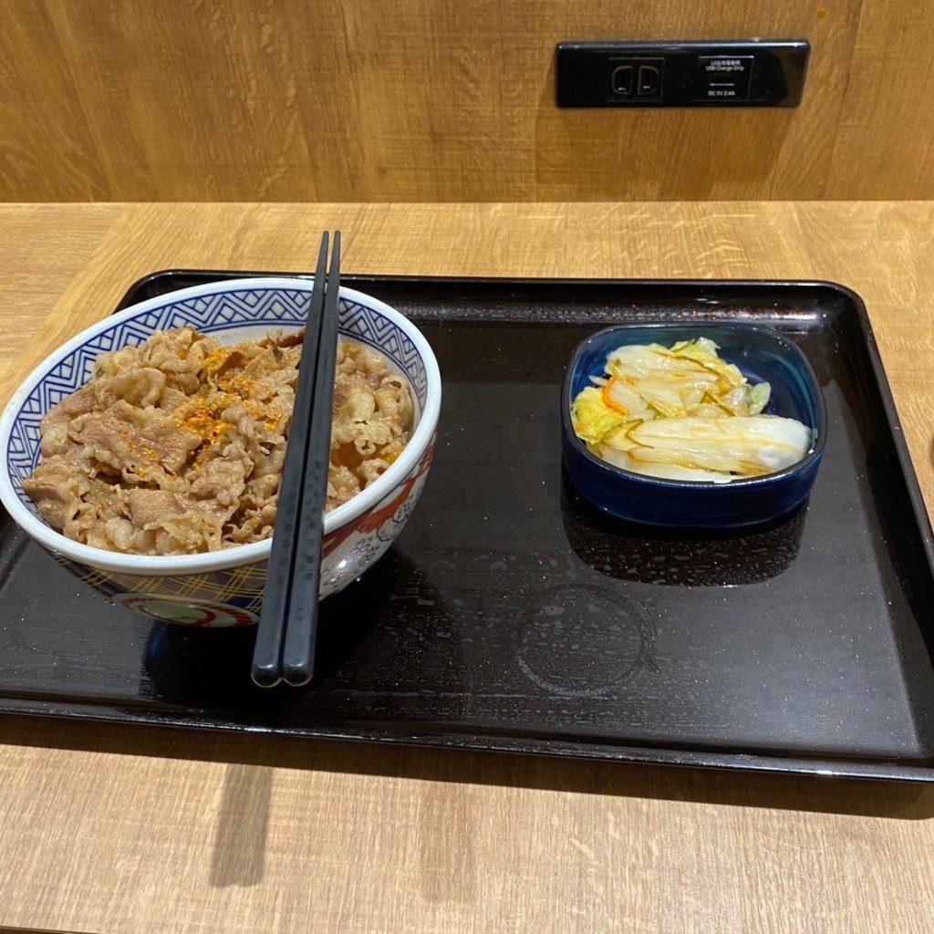 ユーザーが投稿した牛丼 並ギぬの写真 - 実際訪問したユーザーが直接撮影して投稿した曾根崎牛丼吉野家 お初天神店の写真