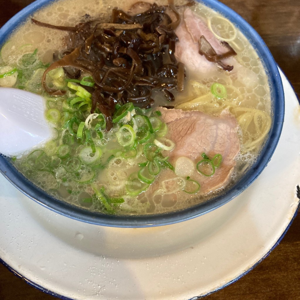 ユーザーが投稿したうしめしラーメンセットの写真 - 実際訪問したユーザーが直接撮影して投稿した博多駅前ラーメン専門店しばらくラーメン 祇園店の写真