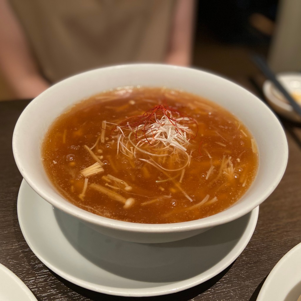 ユーザーが投稿したフカヒレスープ麺の写真 - 実際訪問したユーザーが直接撮影して投稿した雲井通中華料理京鼎樓 ミント神戸店の写真