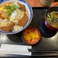 かつ丼赤だし付 - 実際訪問したユーザーが直接撮影して投稿した豆腐町丼もの丼丼亭 姫路駅ピオレ店の写真のメニュー情報