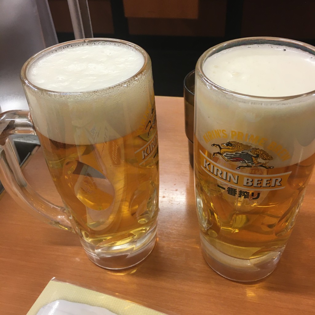 ユーザーが投稿した生ビール290円の写真 - 実際訪問したユーザーが直接撮影して投稿した上本郷中華料理日高屋 北松戸店の写真