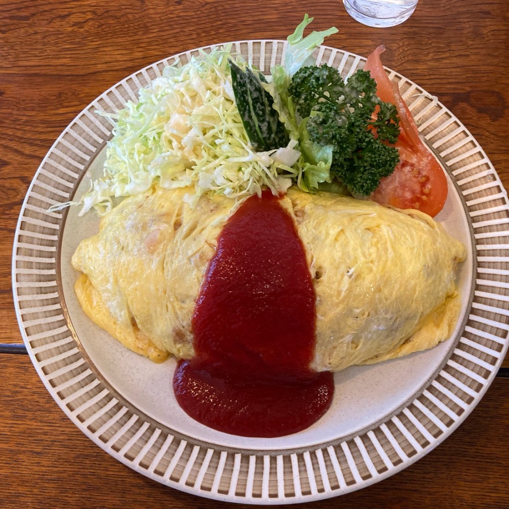 ユーザーが投稿したオムライスの写真 - 実際訪問したユーザーが直接撮影して投稿した飯坂町平野洋食リンカーンの写真