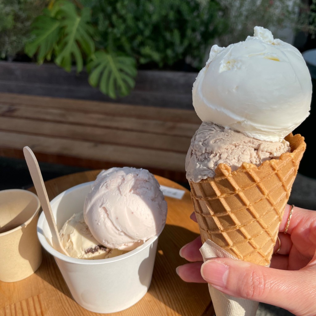 ユーザーが投稿したスクープの写真 - 実際訪問したユーザーが直接撮影して投稿した鵠沼海岸スイーツHilo Homemade Ice Creamの写真
