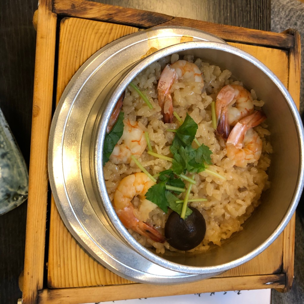 ユーザーが投稿したエビ釜飯の写真 - 実際訪問したユーザーが直接撮影して投稿した浅草和食 / 日本料理元祖 釜めし春の写真