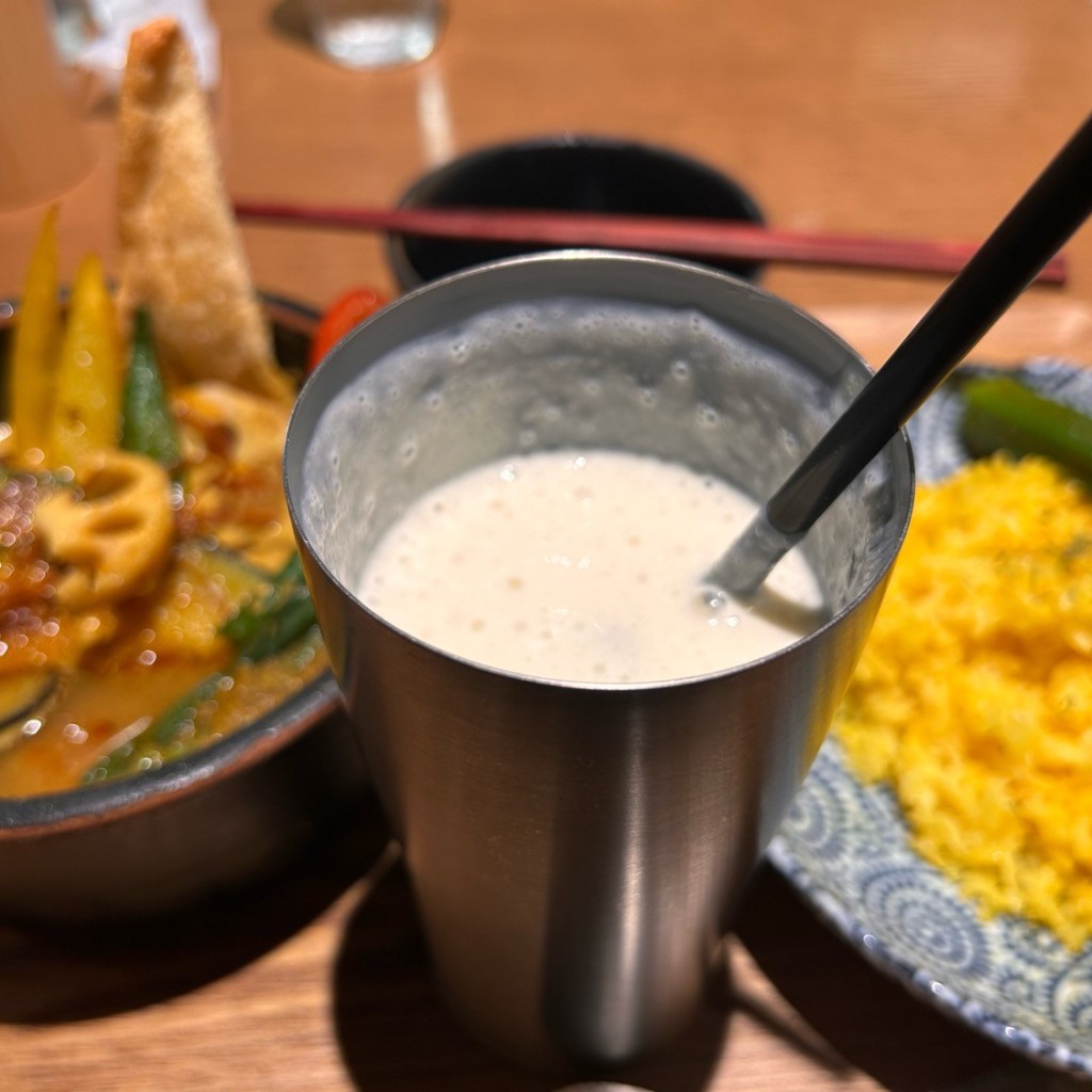 ユーザーが投稿したsetラッシーの写真 - 実際訪問したユーザーが直接撮影して投稿した歌舞伎町スープカレー土鍋カリーぼんたの写真