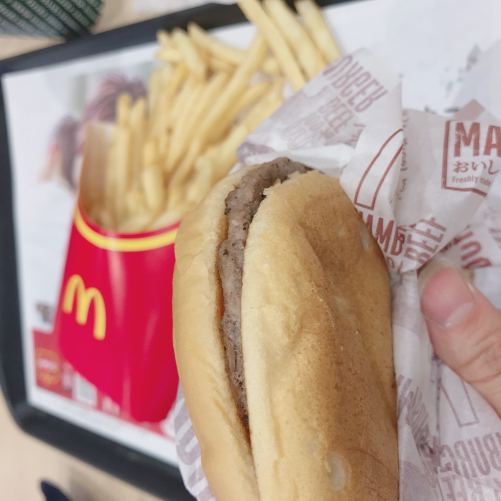ユーザーが投稿したハンバーガーの写真 - 実際訪問したユーザーが直接撮影して投稿した大清水ファーストフードマクドナルド イオンモール富谷店の写真