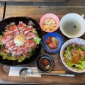 ランチメニュー ローストビーフ丼 - 実際訪問したユーザーが直接撮影して投稿した羽倉崎居酒屋DINING YORIの写真のメニュー情報