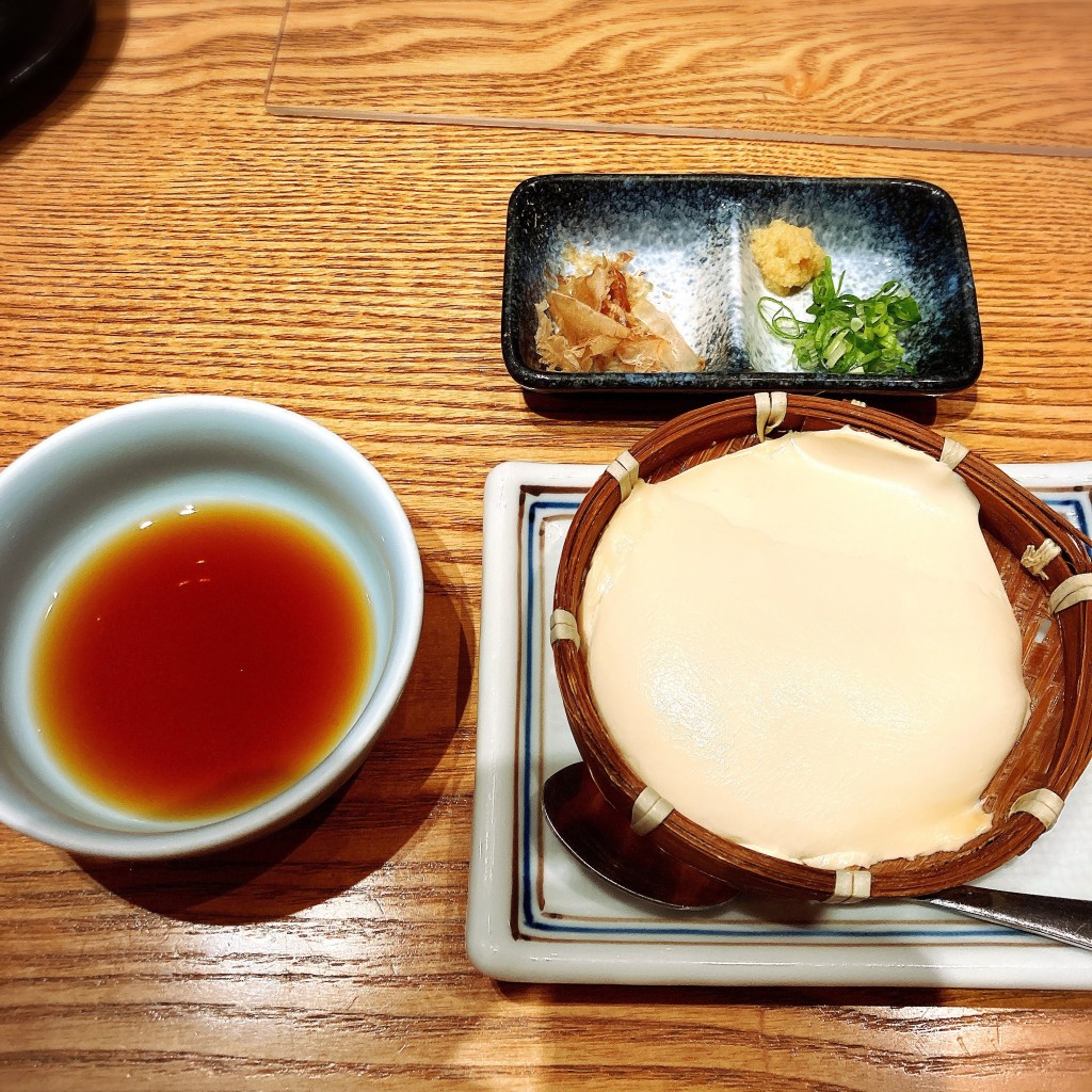 ユーザーが投稿した定食とうふの写真 - 実際訪問したユーザーが直接撮影して投稿した大深町和食 / 日本料理和食 たちばな グランフロント大阪の写真