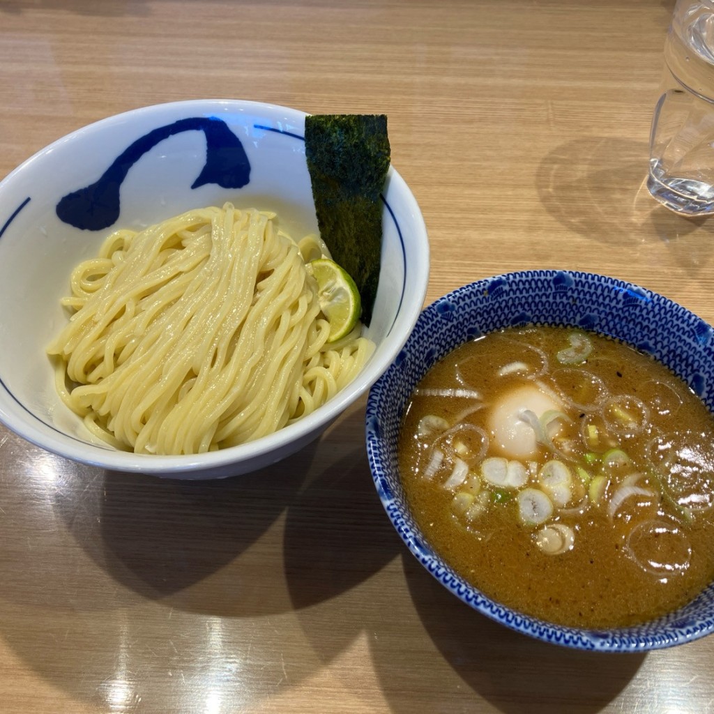 ユーザーが投稿した濃厚味玉つけ麺の写真 - 実際訪問したユーザーが直接撮影して投稿した豊洲ラーメン専門店つじ田 豊洲店の写真