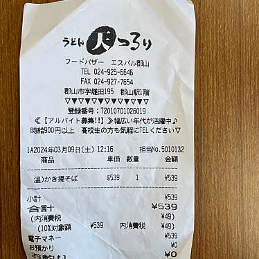 フードバザー郡山店のundefinedに実際訪問訪問したユーザーunknownさんが新しく投稿した新着口コミの写真