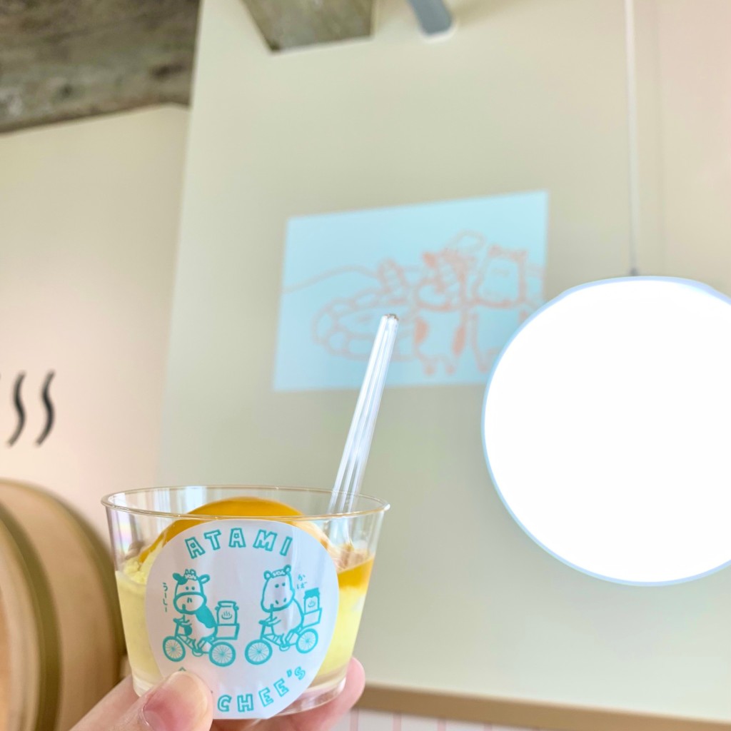 ユーザーが投稿したカップ風呂まーじゅマンゴーの写真 - 実際訪問したユーザーが直接撮影して投稿した田原本町スイーツ熱海ミルチーズの写真