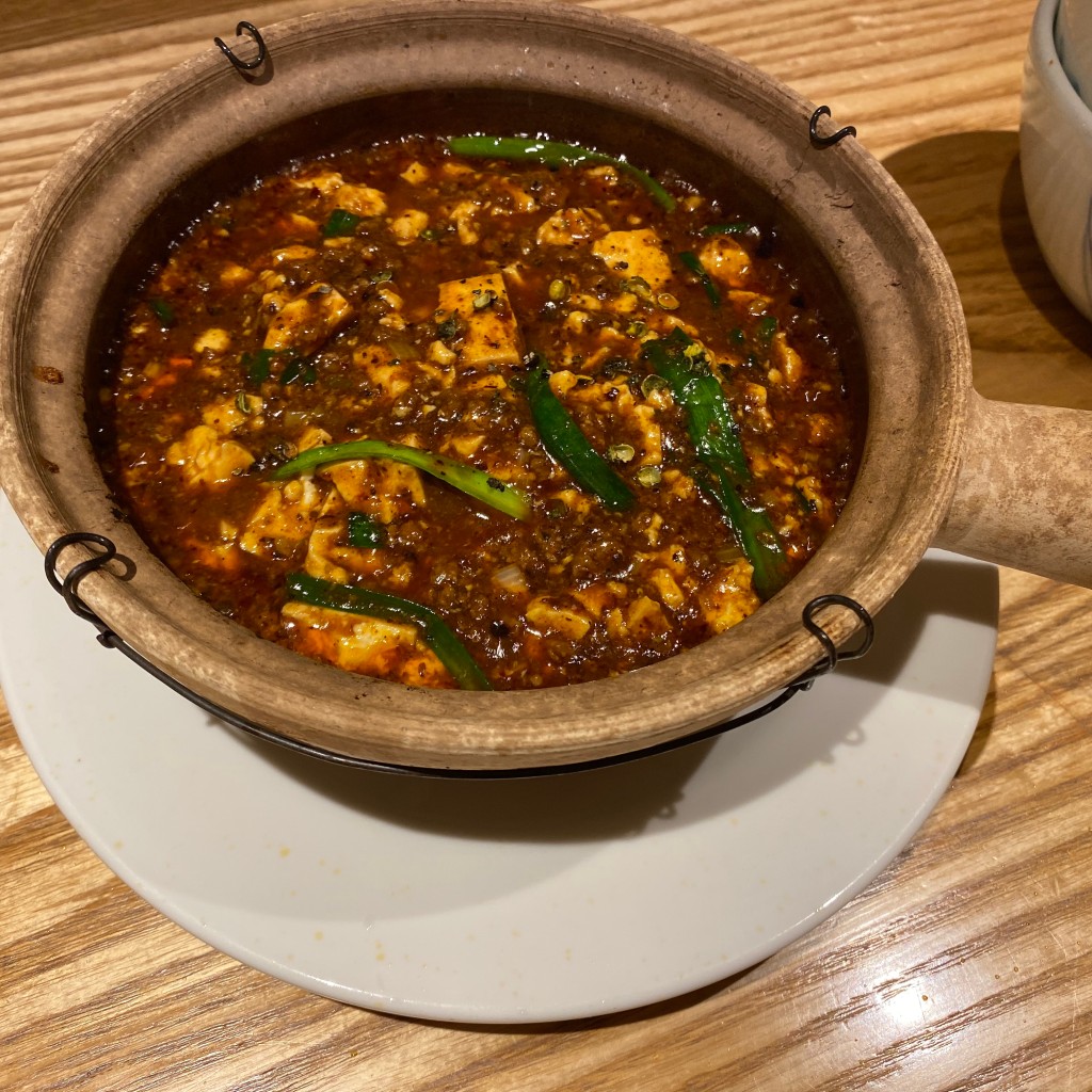 ユーザーが投稿した土鍋の麻婆豆腐の写真 - 実際訪問したユーザーが直接撮影して投稿した中華料理希須林 軽井沢の写真