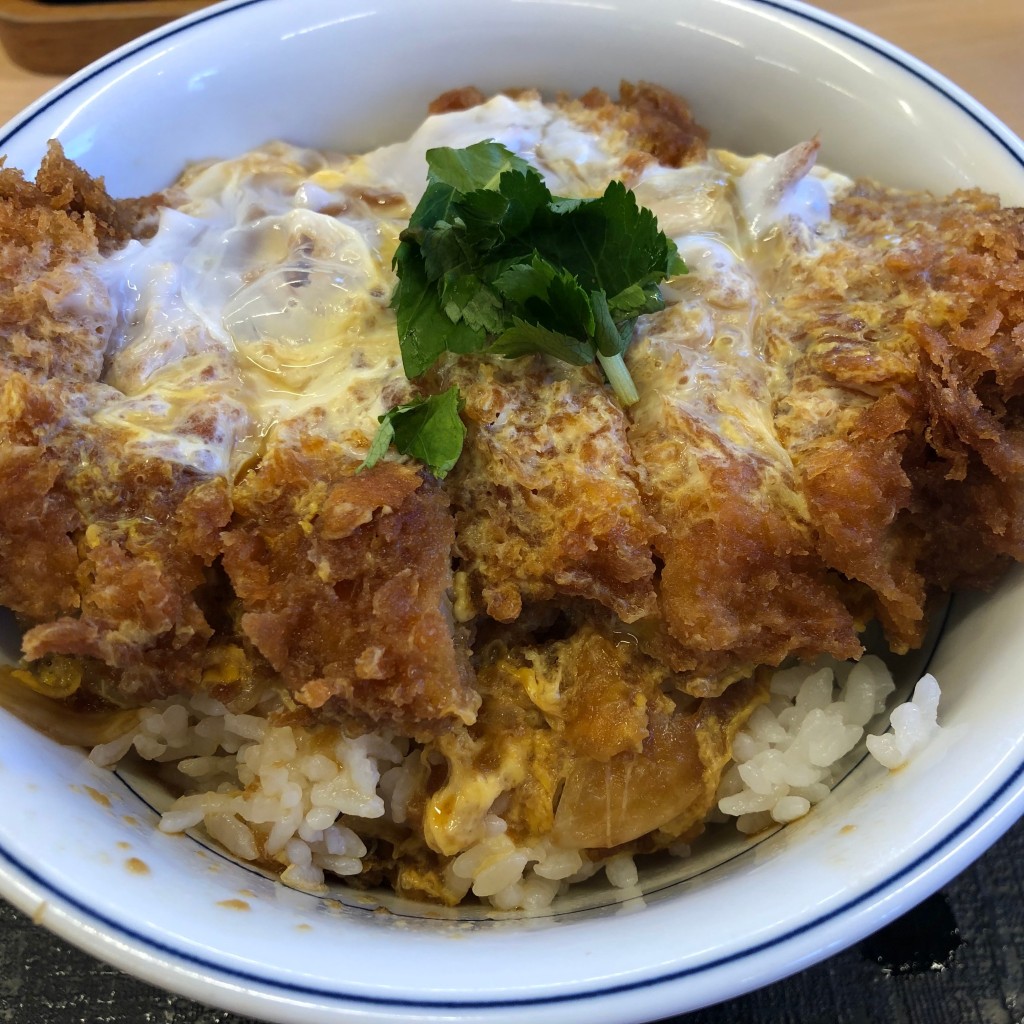 ユーザーが投稿したカツ丼(梅)の写真 - 実際訪問したユーザーが直接撮影して投稿した北栄とんかつかつや 千歳店の写真