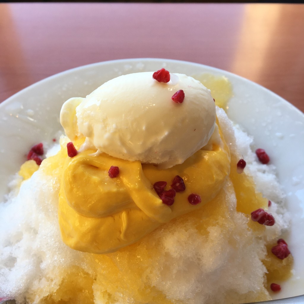 ユーザーが投稿した氷マンゴー杏仁ミルクの写真 - 実際訪問したユーザーが直接撮影して投稿した森岡町(もりおかちょう)ファミリーレストランデニーズ 大府店の写真