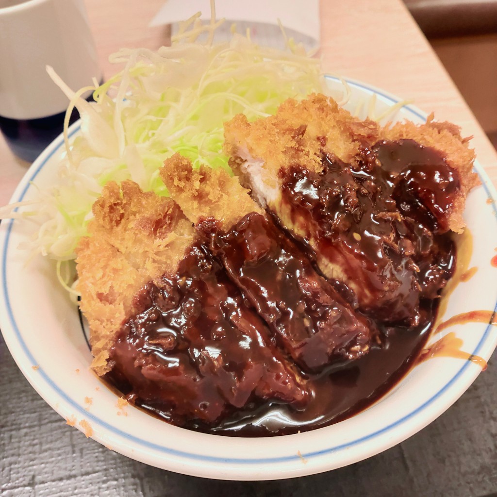 ユーザーが投稿した味噌カツ丼(梅)の写真 - 実際訪問したユーザーが直接撮影して投稿した井瀬木とんかつかつや 北名古屋店の写真