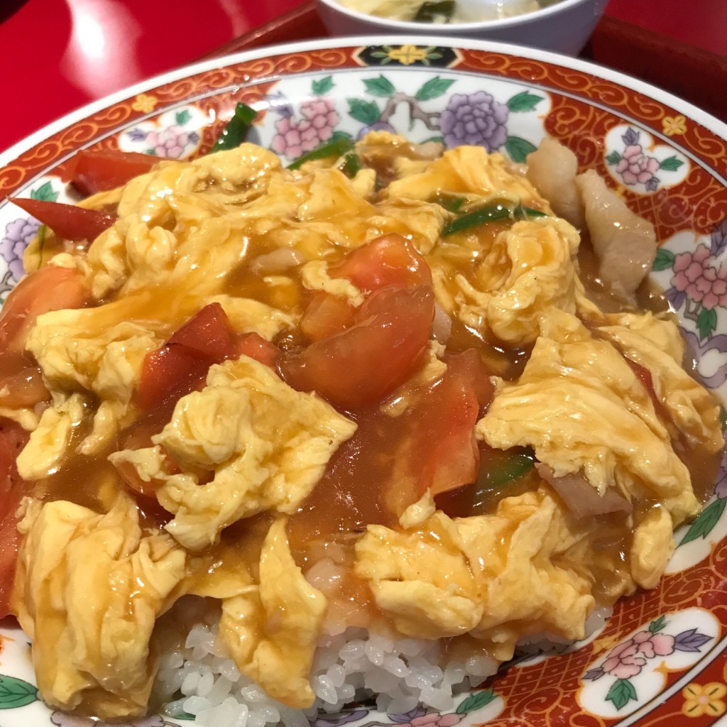 ユーザーが投稿したトマト玉子飯の写真 - 実際訪問したユーザーが直接撮影して投稿した新小岩中華料理中華食堂 一番館 新小岩ルミエール店の写真