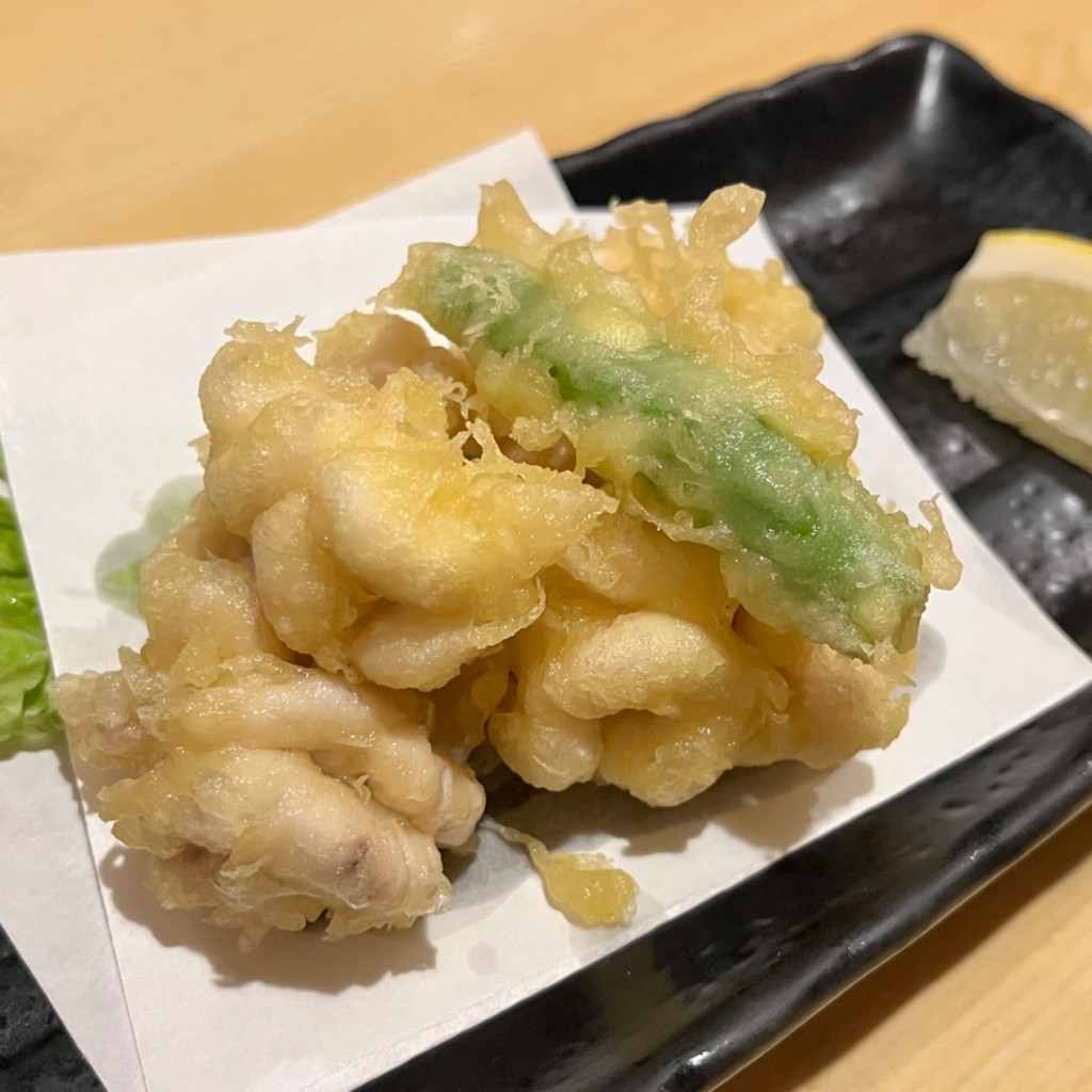 ユーザーが投稿したたち天ぷらの写真 - 実際訪問したユーザーが直接撮影して投稿した南六条西魚介 / 海鮮料理開陽亭 すすきの店の写真
