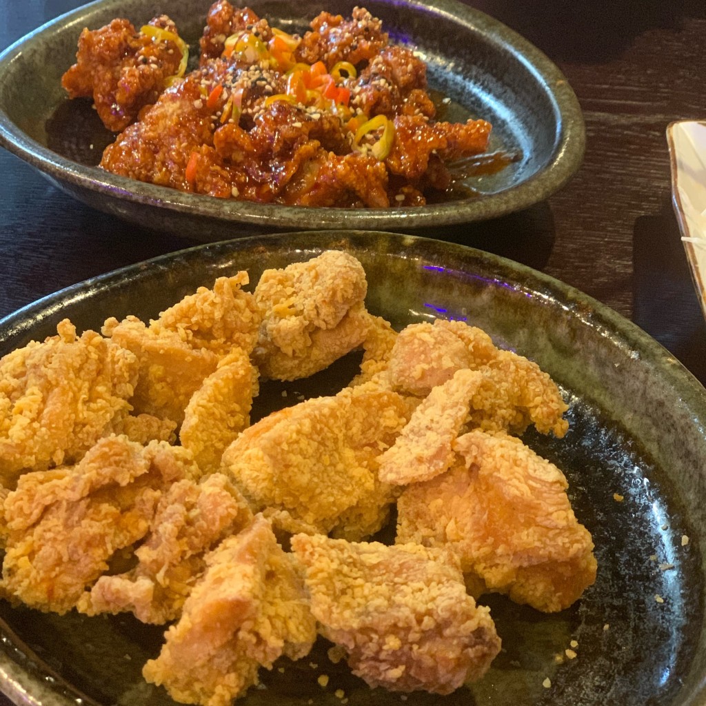 ユーザーが投稿したチキンの写真 - 実際訪問したユーザーが直接撮影して投稿した百人町韓国料理昼耕夜鶏 チキン&ポチャの写真