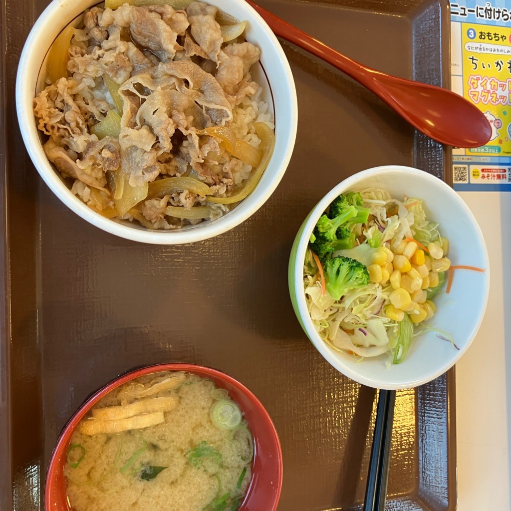 ユーザーが投稿した牛丼ミニの写真 - 実際訪問したユーザーが直接撮影して投稿した荒川沖東牛丼すき家 土浦荒川沖店の写真