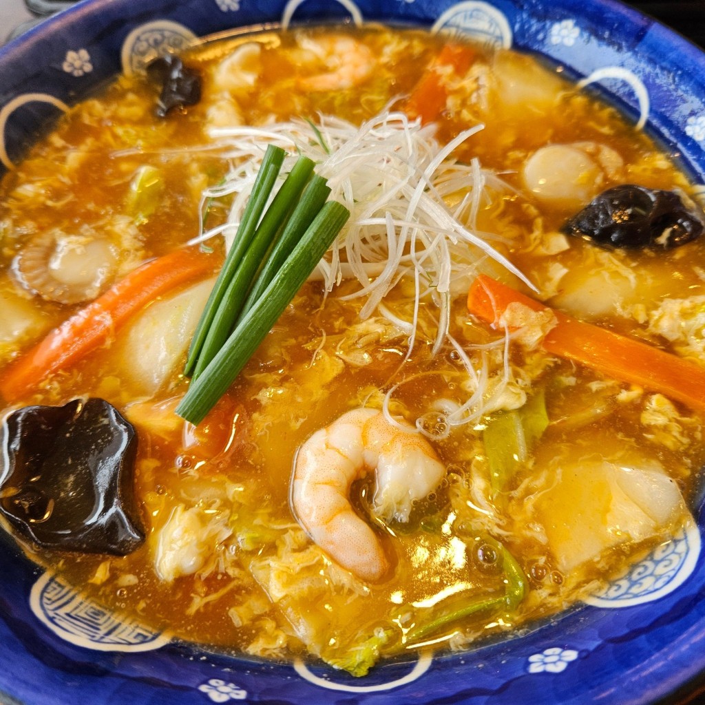 ユーザーが投稿した酢辣スープうどんの写真 - 実際訪問したユーザーが直接撮影して投稿した宝町うどんむぎの里 会津若松店の写真